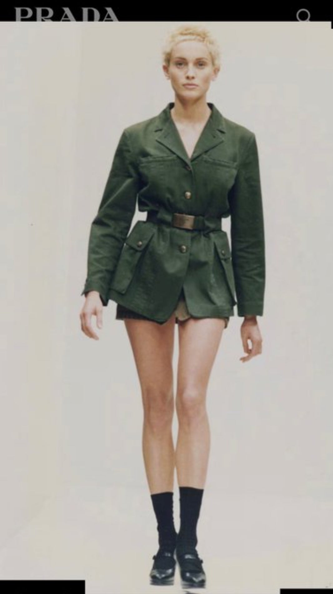 Prada vintage runway jas